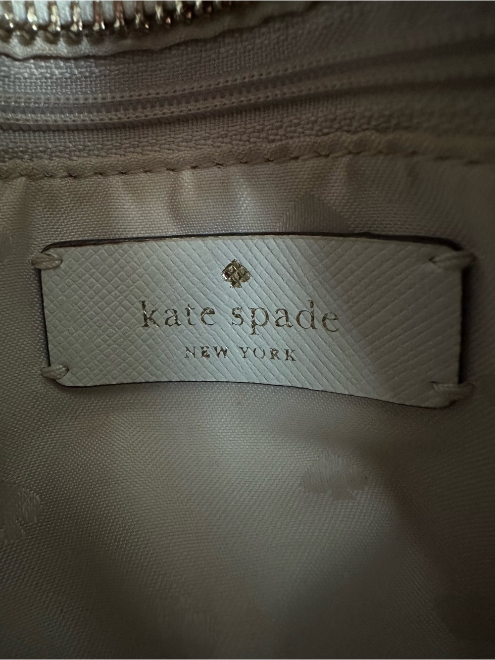 kate spade New York Staci straw medium satchel in white dove - Picture 7 of 15